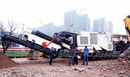 河南建筑垃圾破碎现场