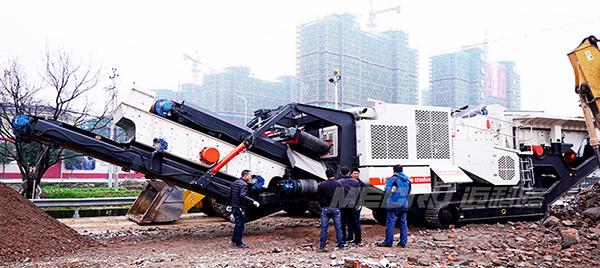 河南建筑垃圾破碎现场