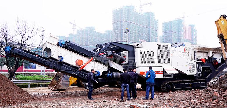 河南建筑垃圾破碎现场